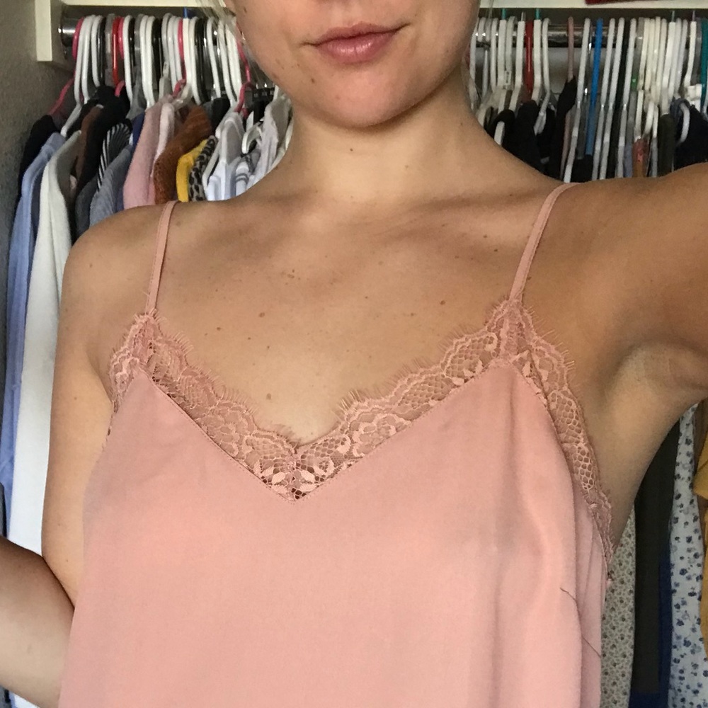 Peach Lace Cami